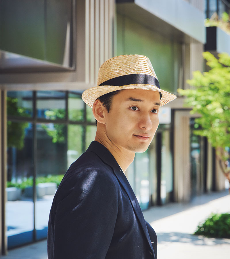 testtest田中帽子店Noah（ノア）中折れ麦わら帽子 紳士用帽子 田中帽子