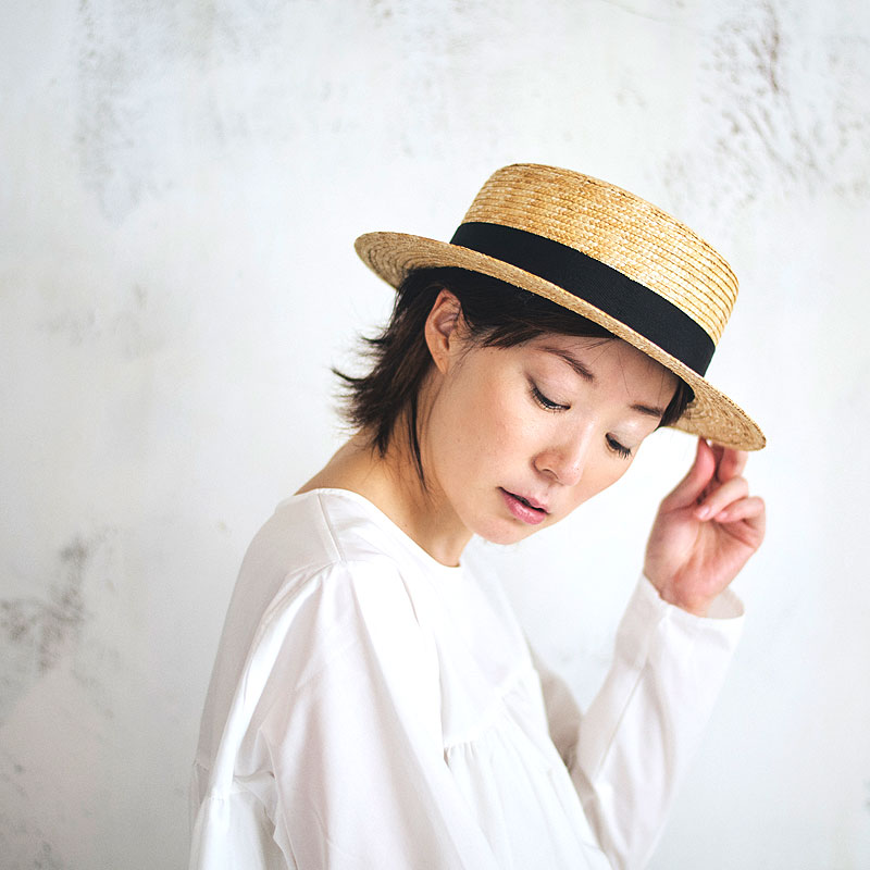 田中帽子店】Marin/G（マラン・ジー）女性用カンカン帽子／9-10mm 婦人用帽子 田中帽子店：公式