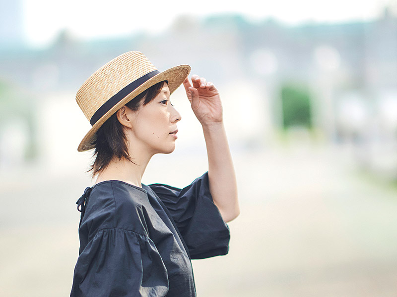 【田中帽子店】Marin/f（マラン/フェム）女性用カンカン帽子／7-8mm
