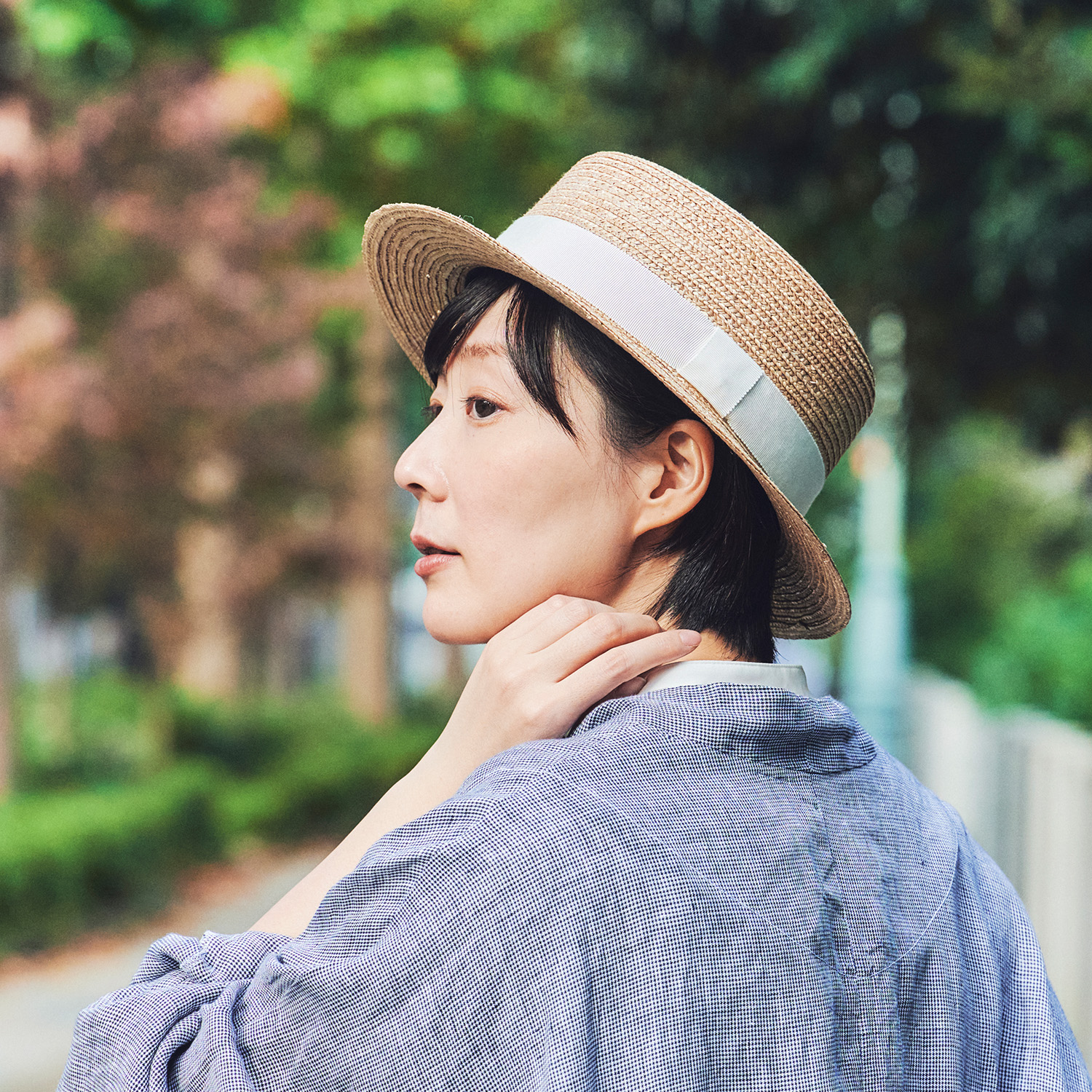 田中帽子店Marin/G（マラン・ジー）女性用カンカン帽子／9-10mm 婦人用