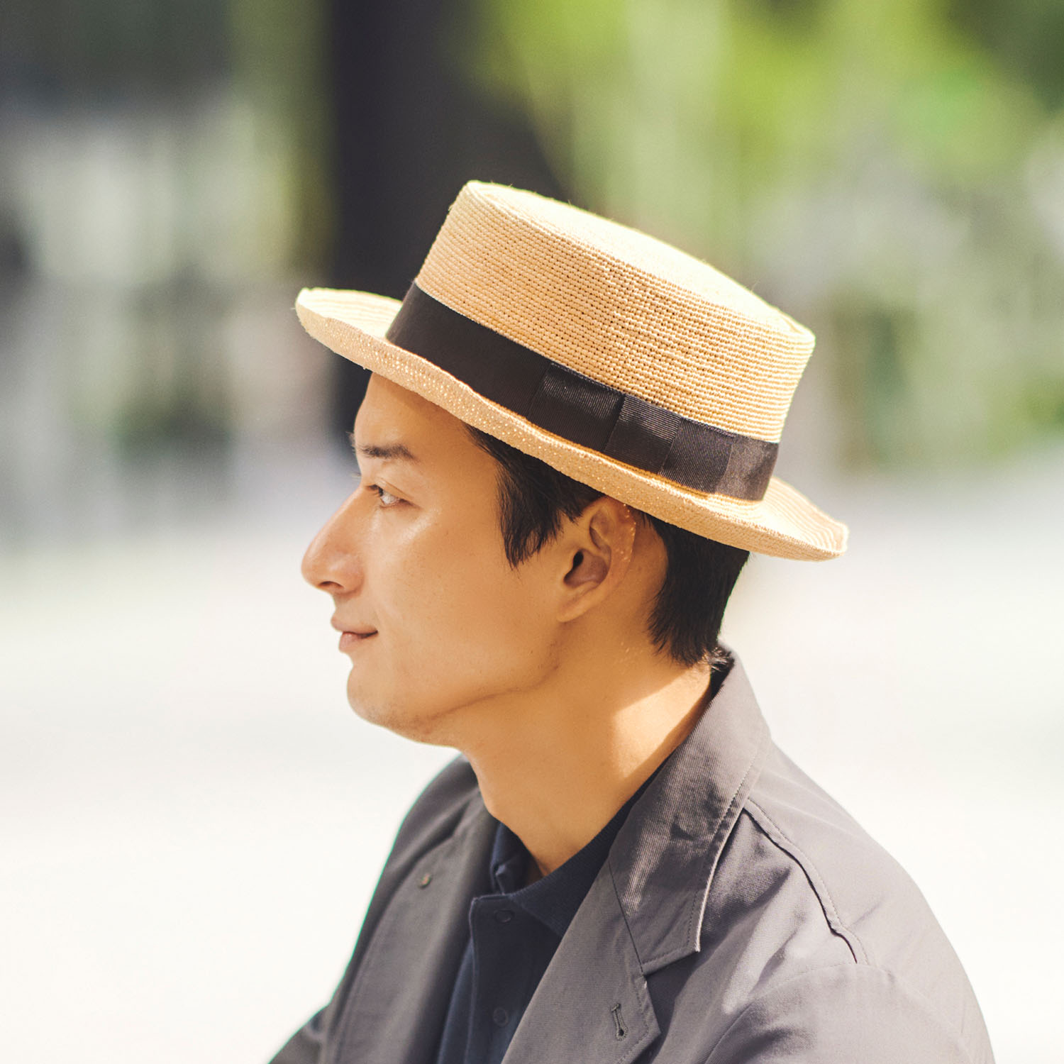田中帽子店Brice （ブリス）ラフィア ポークパイハット 紳士用帽子