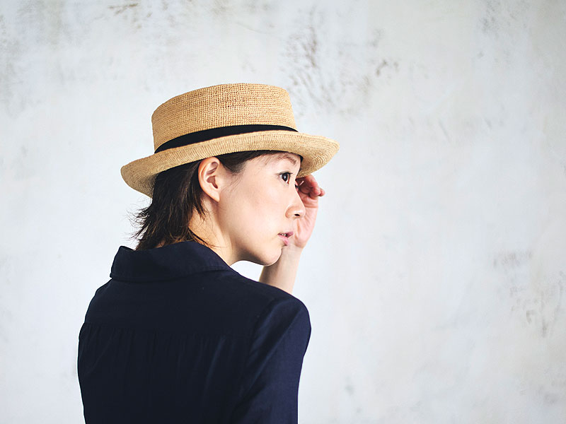 田中帽子店Brice （ブリス）ラフィア ポークパイハット 紳士用帽子