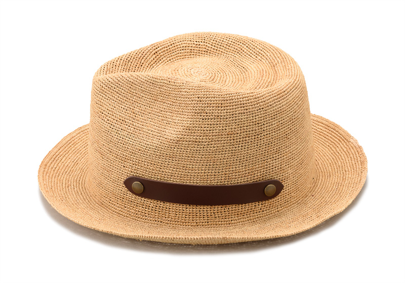 田中帽子店Paulo（ポーロ）ラフィア中折れ帽子／58cm 60cm 紳士用帽子