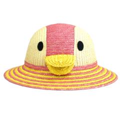 【田中帽子店】国産 子供用 動物帽子 ペンギン ピンク