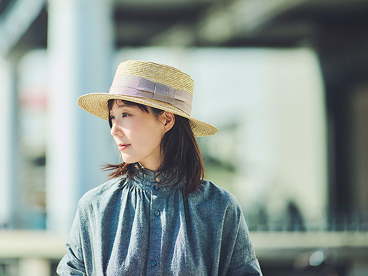 新品☆A-Na アーナ ヒノキチャノチエ 麦わら帽子ファッション