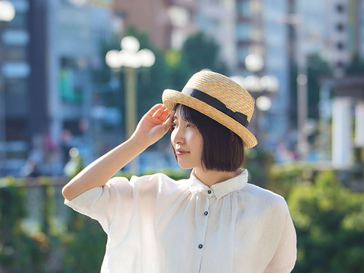 アメリカ通販ファッション 田中帽子店】Nicole （ニコル） 麦わらセーラーハット 婦人用 帽子